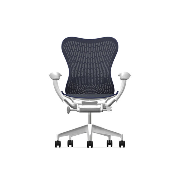 Herman Miller Mirra2 - Luxury - Studio White H-Alloy Twilight - Butterfly