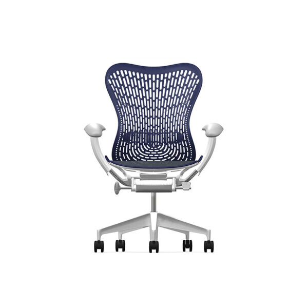 Herman Miller Mirra2 - Luxury - Studio White H-Alloy Twilight - TriFlex