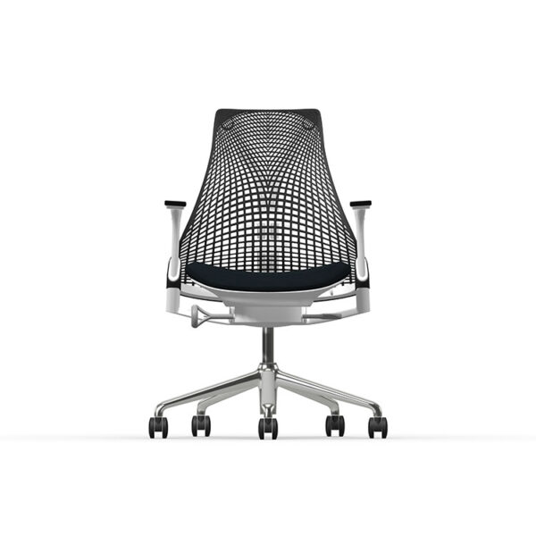 Herman Miller Sayl - Luxury - Studio White - Phoenix Havana - Black Net