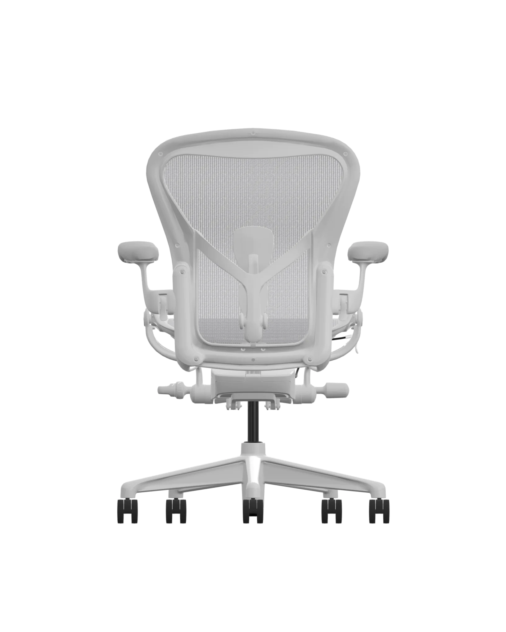 Herman Miller Aeron – Size B – Mineral Aluminum Upgrade Mineral