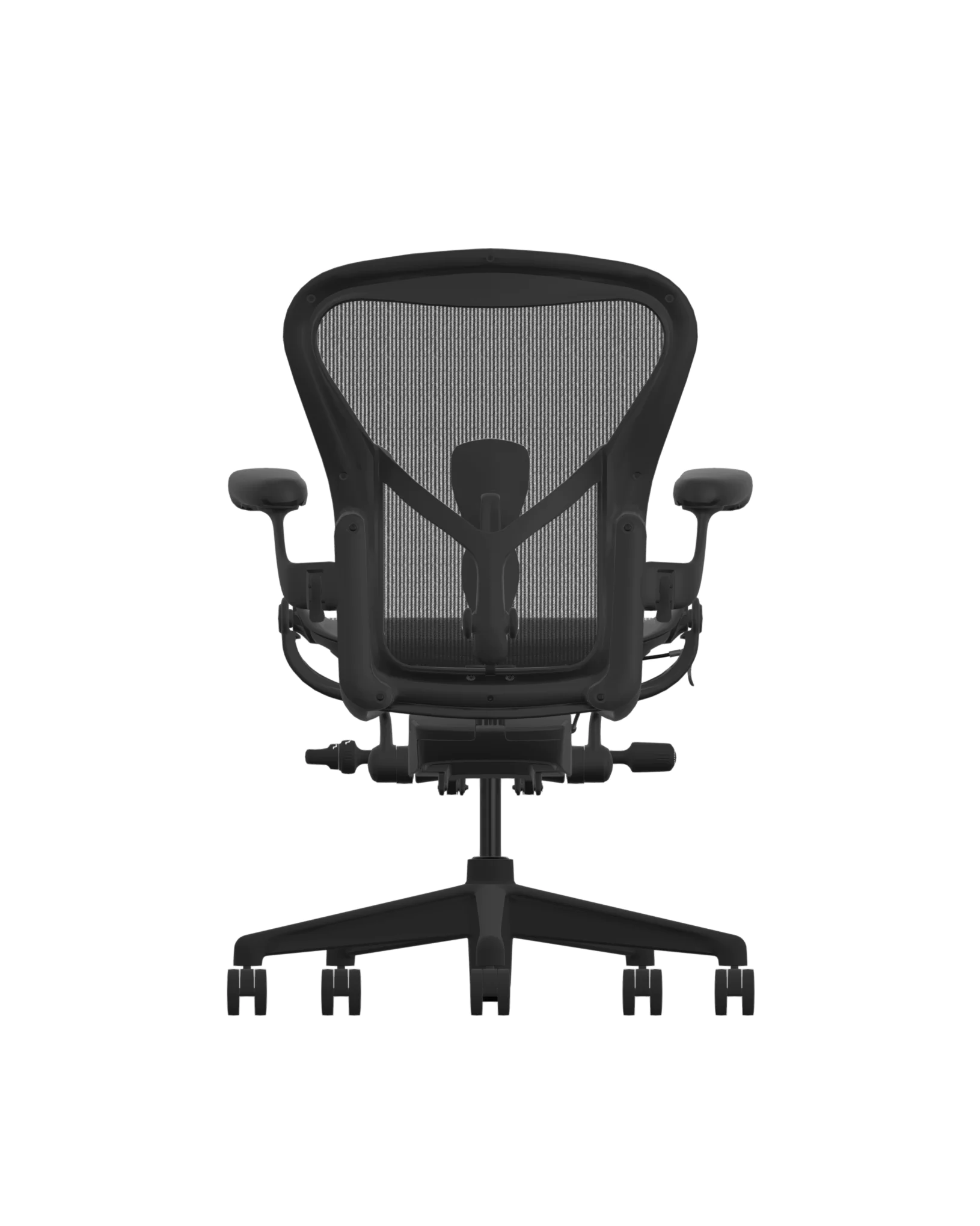 Herman Miller Aeron – Size B – Onyx Aluminum Upgrade