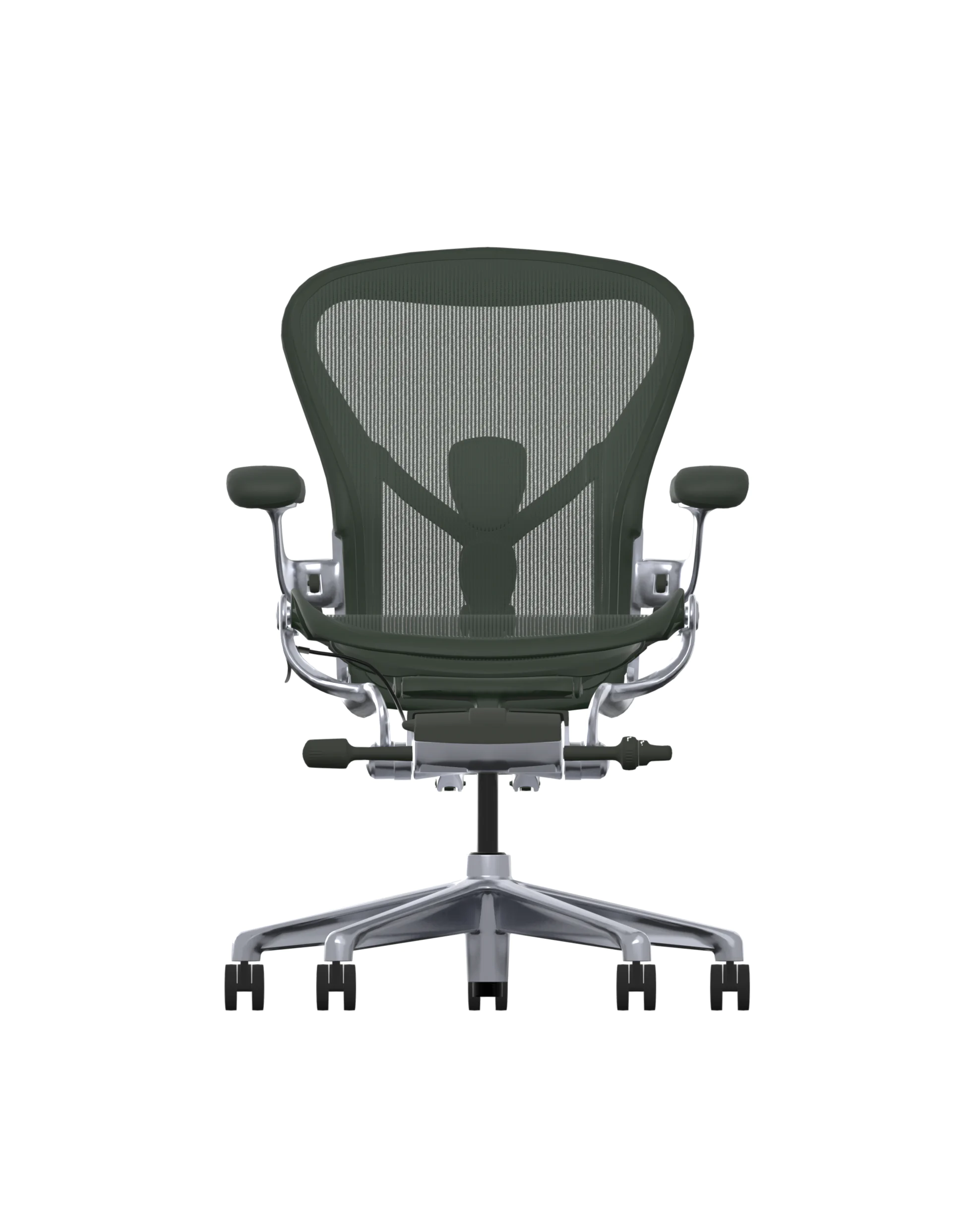 Herman Miller Aeron – Jasper Gepolijst Aluminium Upgrade 1